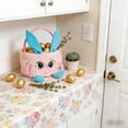 thumbnail image 6 of Hyknon Cute Easter Basket with Legs Ears Hands, Plush Easter Egg Hunt Bucket with Handle Durable Storage Basket for Holiday Home Party Decoration, 6 of 7