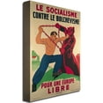 thumbnail image 2 of Trademark Art "Socialism Against Bolshevism for a Free Europe" Canvas Wall Art, 2 of 2