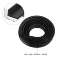 thumbnail image 2 of REGALWOVEN Collapsible Shower Barrier, Silicone Water Splash Guard Strip Black 197 inch, 2 of 7