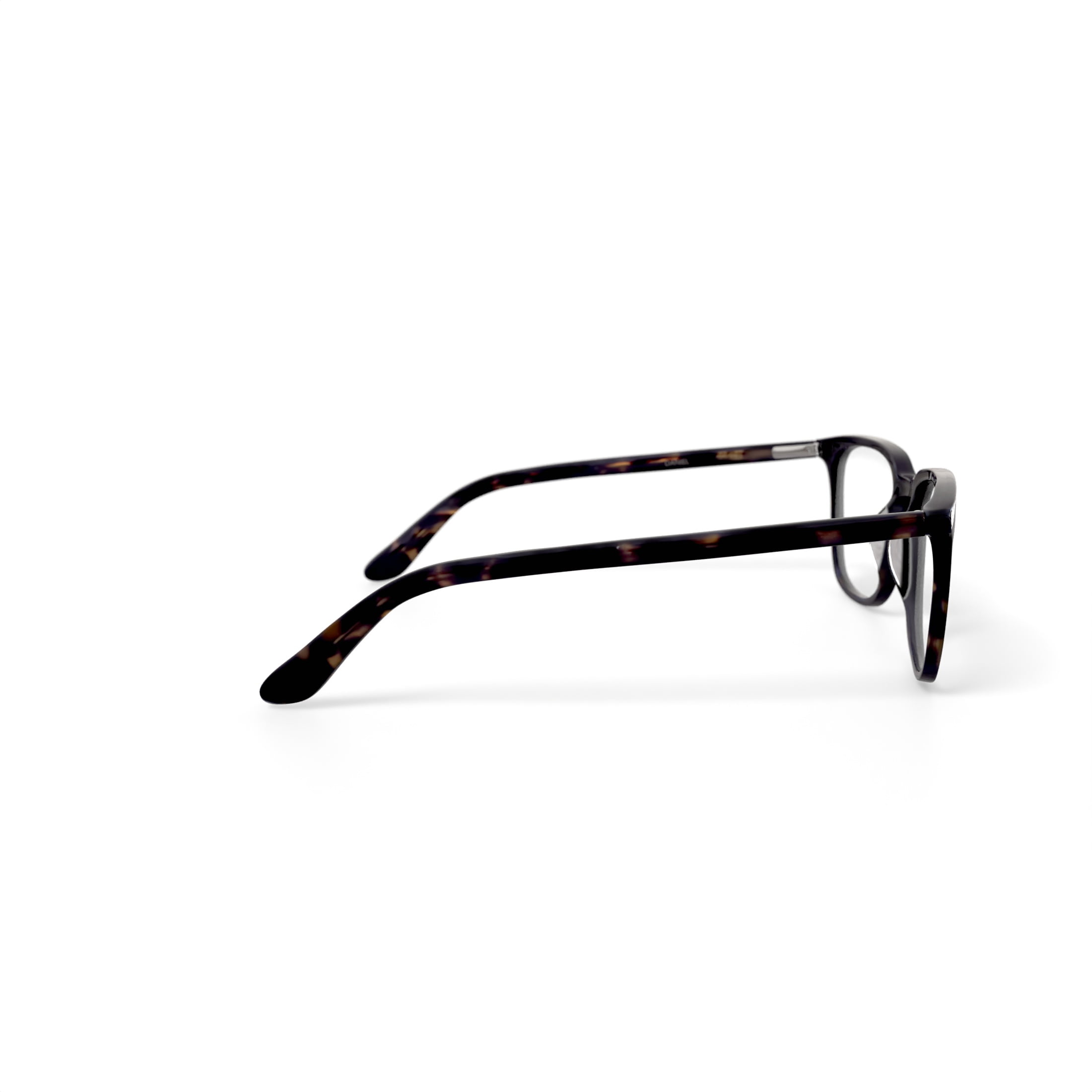 Walmart Men's MC004 Daniel Square Prescription Eyeglasses with Case, Brown Tortoise