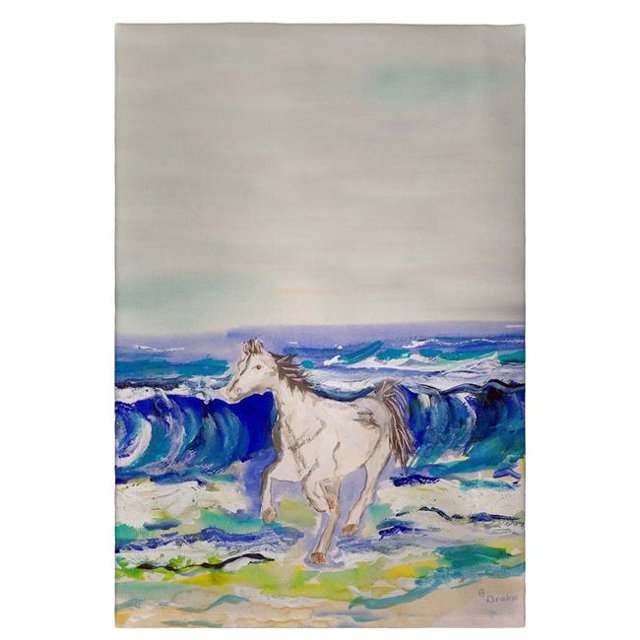 Betsy Drake GT957 Serviette d'Invité 20 x 20 Po. Cheval & Surf