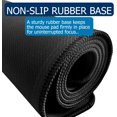 thumbnail image 4 of SHIQI-3mm Premium Black Mouse Pad with Waterproof Cloth Surface, Hemmed Edges, and Anti-Slip Rubber Base 15.7 X 35.5 in, 4 of 4