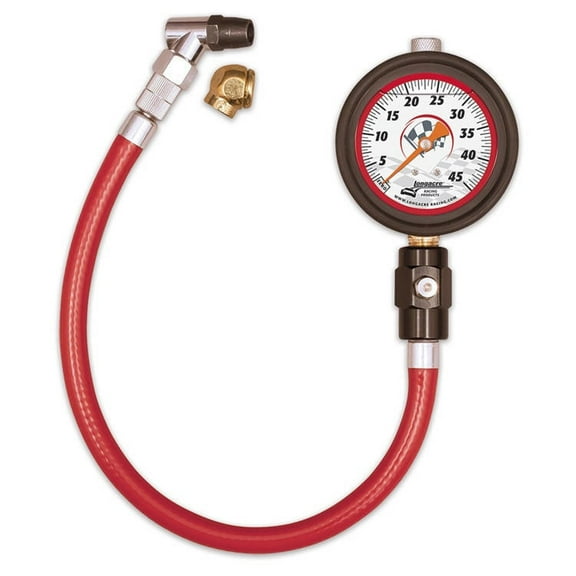 Longacre 52012 Liquid Filled 2 ½" GID Tire Gauge 0-45 by ½ lb