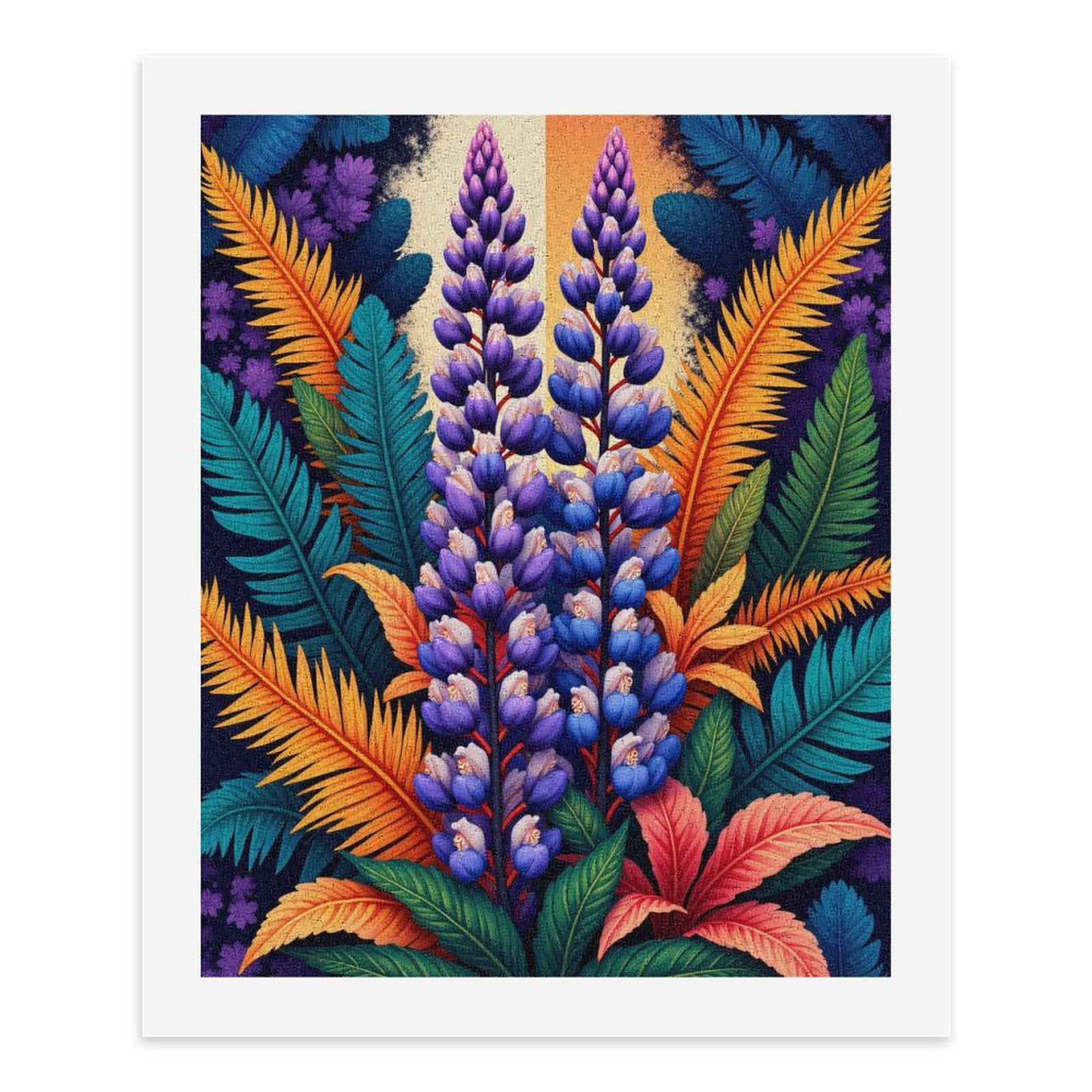 Paint By Numbers Kit for Adults Beginner - Vibrant Floral Tropical Art Scene DIY Canvas Painting Kits for Adults, Frameless Paint By Number for Adults for Home Wall Decor 16x20 Inch
