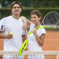 thumbnail image 2 of Raquetas de Tenis LUNNADE Azul con Cubierta y Regrip para Adultos 27 Pulgadas para Hombre y Mujer, 2 of 7