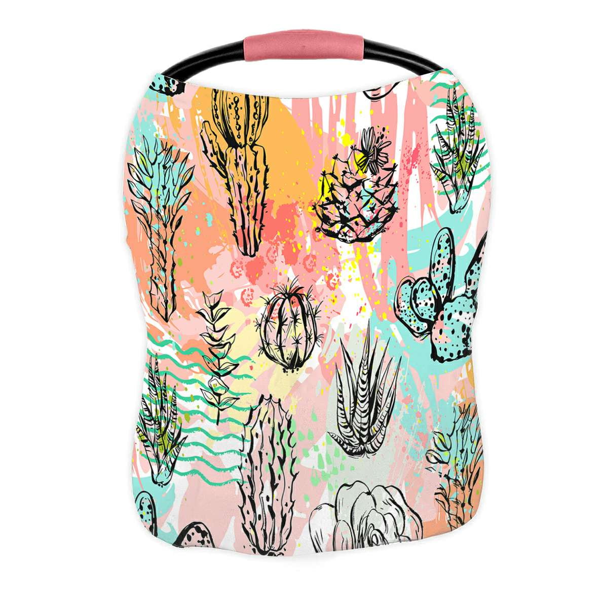 ECZJNT succulent cactus and plants Nursing Cover Baby Breastfeeding Infant Feeding Cover Baby Car Seat Cover