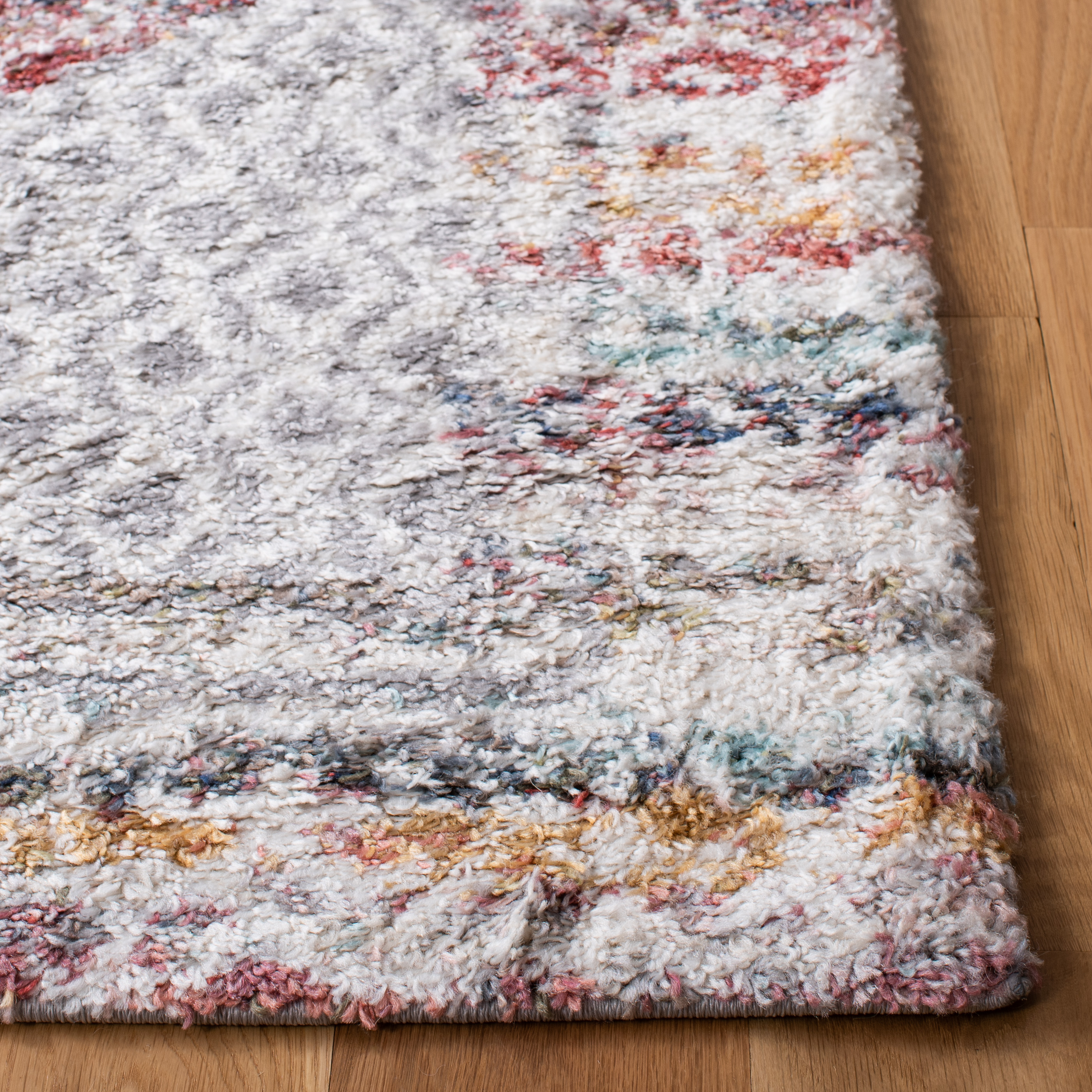 SAFAVIEH Calista Jayce Southwestern Area Rug, Ivory/Rust, 6'7" x 6'7" Square