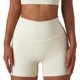 thumbnail image 1 of Pantalones cortos de yoga para mujer Medias deportivas de cintura alta Leggings de entrenamiento de secado rápido para mujer con bolsillos para correr Fitness Albaricoque S, 1 of 6