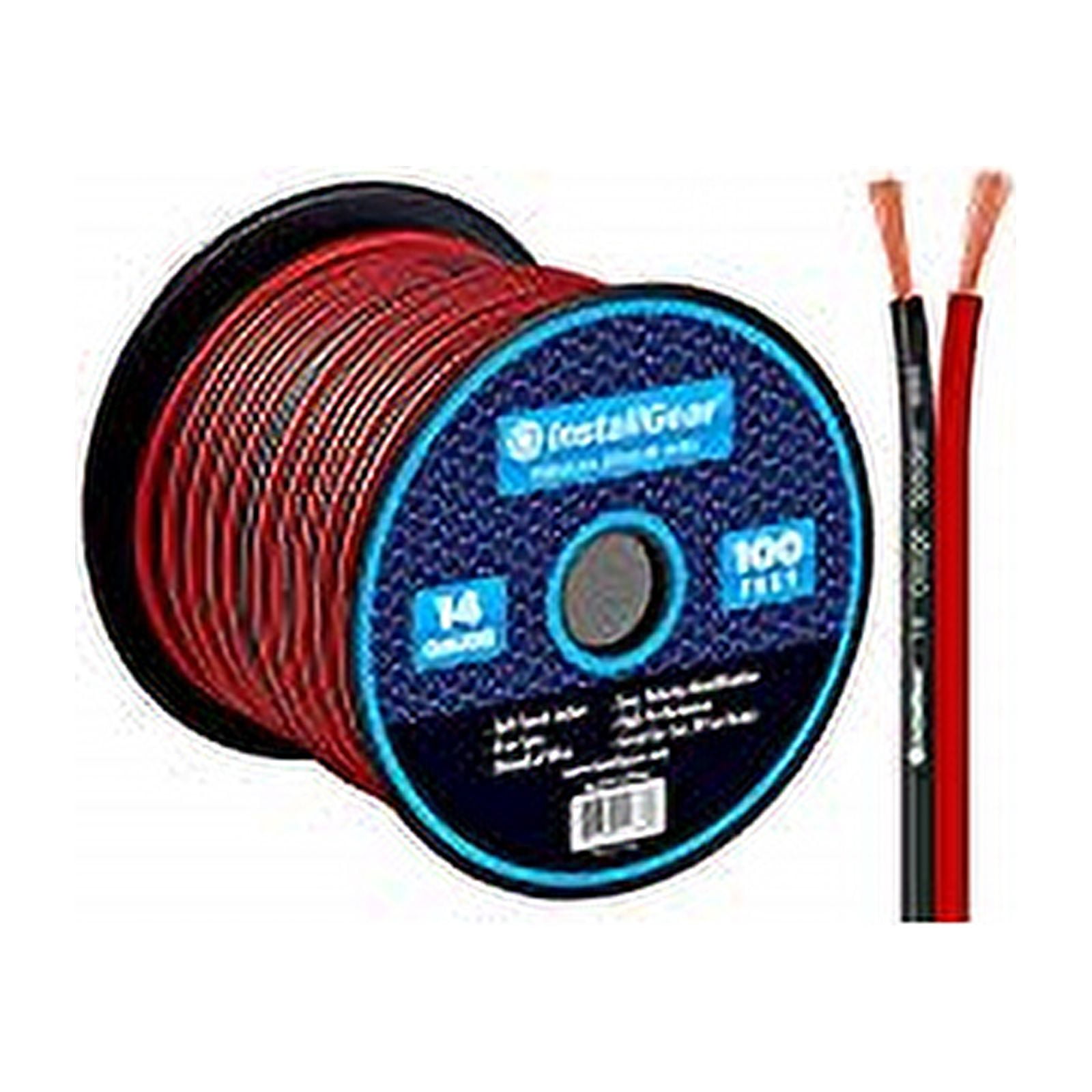 InstallGear IG14100RBK 14 Gauge 100' Red & Black Copper Clad Aluminum Electrical Wire