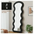 thumbnail image 5 of Flannel Full Length Floor Mirror with Stand for Bedroom living room Hanging or Against The Wall black, 5 of 8