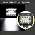 thumbnail image 6 of INTELIVE 2PCS 60W 4inch 24000LM Flood Spot Combo LED Work Light Pods Triple Row Work Driving Lamp for Trucks, 6 of 7