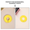thumbnail image 3 of HAMPPLIES 20Pcs Round Plastic Clothing Dividers for Wardrobe Rods Yellow Closet Organizers with Slot Design, 3 of 8