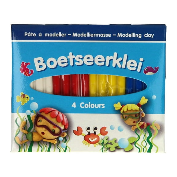 Modelliermasse Knete in 4 Farben
