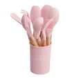 thumbnail image 1 of Juego de 12 utensilios de cocina de silicona, resistentes al calor, que no se doblan, no se derriten, fáciles de limpiar, aptos para lavavajillas, color rosa para utensilios de cocina antiadherentes, 1 of 8