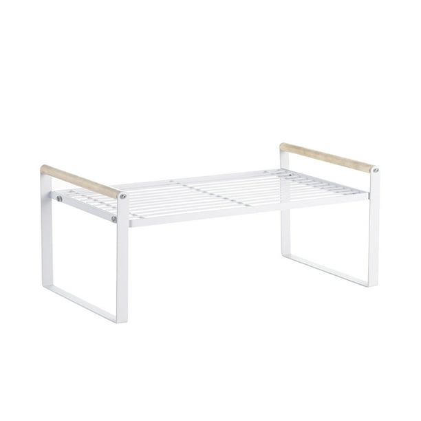 Storage Shelf Organizer Kitchen Cabinet And Counter Shelf Organizer Wooden Handle Multifunctional Organization Rack Walmart Com Walmart Com