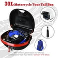 thumbnail image 2 of AHR 30L Motorcycle Tour Tail Box Scooter Trunk Luggage Top Lock Storage Carrier Case, 2 of 9