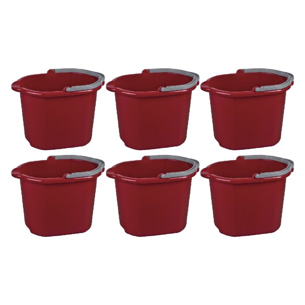 Sterilite 1121 Dual Spout Pail Bucket 16 Quart 15 Liter