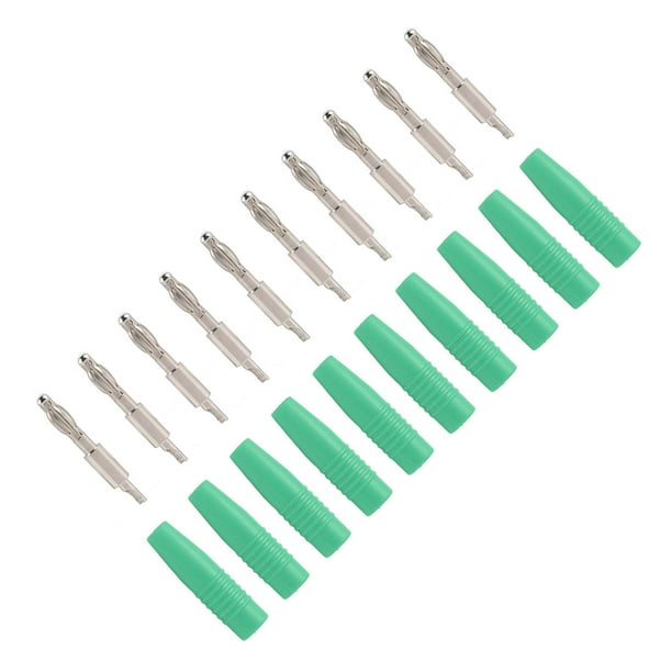 Banana Plug Connector,10Pack 4mm Banana Solder Banana Plug Adapter Banana Plug Male Connector