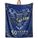 thumbnail image 1 of LHSHID to My Wife Gifts Blanket Anniversary Blanket You are My Life Letter Printed Flannel Blanket Warm Cozy Fuzzy Throw Blanket for Bedding Sofa and Travel 30x40in, 1 of 5