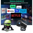 thumbnail image 3 of Proyector P30 Pro Mini LED WiFi Bluetooth Android 12 10000lm 1280x720px Modelo Negro, 3 of 4