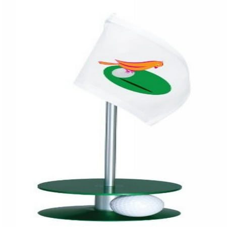 - Anne Stone Golf Putt-A-Round Orange Birdie Flag 1 Putting Aid, Green, Small