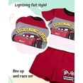 thumbnail image 3 of Disney 2-Piece Boys Short Set – Cars Lightning McQueen Crew Neck T-Shirt and Shorts Outfit (Red, 5), 3 of 6