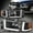 Black/Amber, variant on Nuvision for 94-02 Dodge Ram L-Tube LED DRL Headlights Chrome Housing Amber Corner