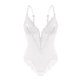 thumbnail image 3 of Body moldeador de moda para mujer, color sólido, escote en V, camisola de encaje, realce de cintura, glúteos, hebilla en la entrepierna, body moldeador de poliéster para mujer., 3 of 3