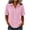 Pink, variant on hoksml Women's Crinkle Button Down Shirt, Short Sleeve Collared Blouse, Casual Loose Fit Top for Daily and Office Wear