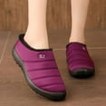 thumbnail image 4 of Slippers for Women 2025 Fall Winter Lined Waterproof Non Flat Slipper Indoor House Slippers, 4 of 8