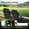 thumbnail image 4 of Sophia & William Portable Stadium Chair Stadium Seat for Bleacher with Cup Holder, Gray, 4 of 6
