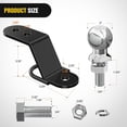 thumbnail image 2 of Nilight ATV/UTV Three-Way Hitch with 2 Inch Ball 3500lbs 3 Trailer Hitch Ball Mount Lawn Mover Hitch ATV UTV Trailer Hitch Adapter 3" Drop/Rise 3 Mounting Options, 2 of 9