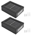 thumbnail image 1 of 2 piezas Lámpara de pared solar LED impermeable Arriba Abajo Luz decorativa para exteriores con sensor para jardín Porche Patio trasero Luz blanca, 1 of 10