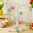 thumbnail image 3 of nvzhuang Spring Ball Ornaments 24 Pcs Set Tulip Print Hanging Decorations for Mini Trees Holiday Party Supplies, 3 of 7