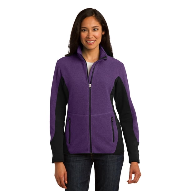 Chaqueta de forro polar con cremallera completa Autoridad Portuaria R-Tek Pro mujer S Púrpura jaspeado/negro