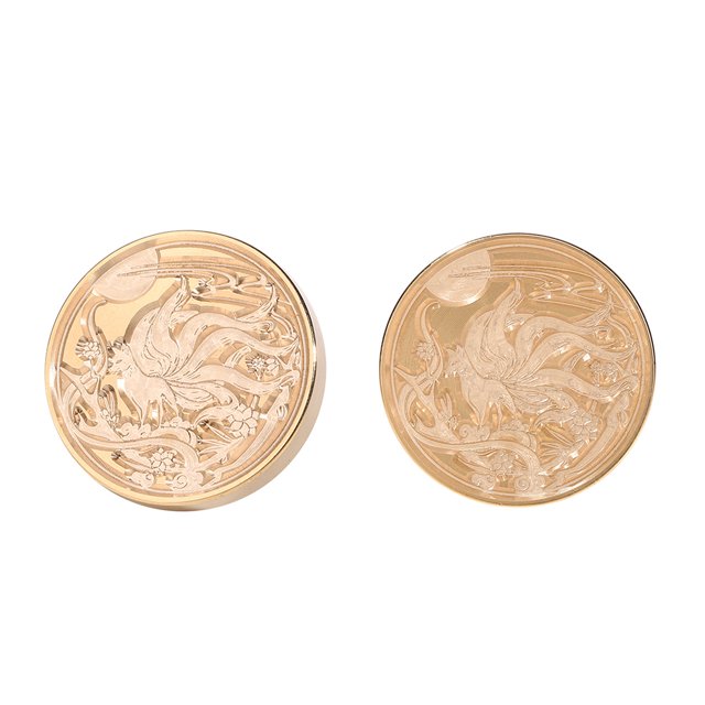 Cuadros Decorativos Sello de cera de dibujos animados, sellos de sellado antiguos, cabeza de latón, arte de colección de recortes DIY Ehuebsd Nuevos Originales