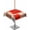 Red, variant on nqOlkjepod Red Ombre Outdoor Tablecloth with Umbrella Hole & Zipper, Farmhouse Contemporary Abstract Checked Square Table Cover 60x60 Inch, Dining Waterproof Table Cloth Protector for Patio/Party