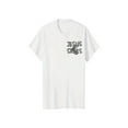 thumbnail image 1 of Men's Vintage Jesus is King Letter Print Short Sleeve Graphic Tee, Casual Comfy Drop Shoulder T-shirt for Daily Wear, Men's Clothes for all Seasons, Top, 1 of 6