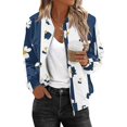 thumbnail image 2 of Bovemsi Bomber Jackets for Women Jacket 2025 Causal Zip Up Coats Long Sleeve Stand Collar Fall Lightweight Outerwear Tops Light Jackets, 2 of 6