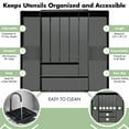 thumbnail image 4 of Sorbus Large Expandable Silverware Drawer Organizer – Adjustable Utensil & Cutlery Tray, Black, 4 of 10