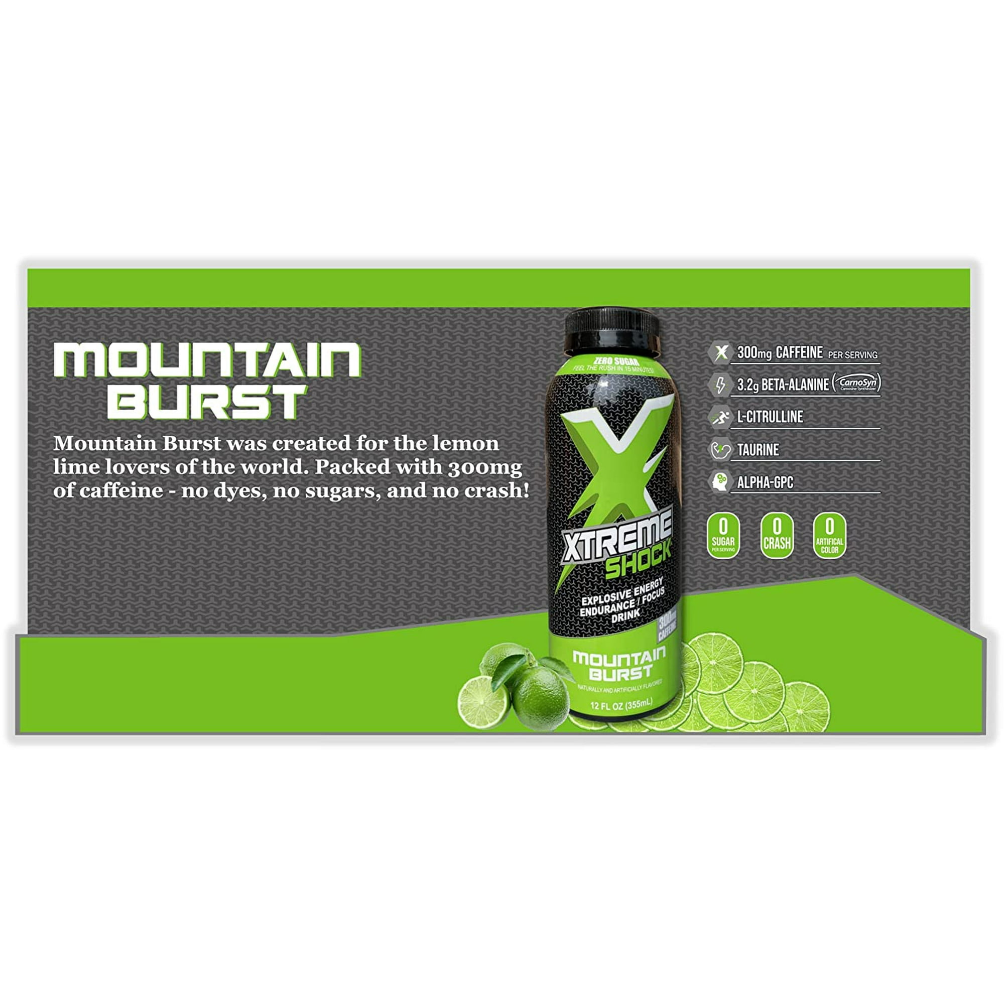 Xtreme Shock RTD Pre-Workout Energy Drink, Ansi, NRG, 12 fl oz
