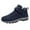 Dark Blue, variant on Mens Running Snow Boots Comfortable Thermal Fuzzy Hiking Walking Sneakers Winter Boots for Men