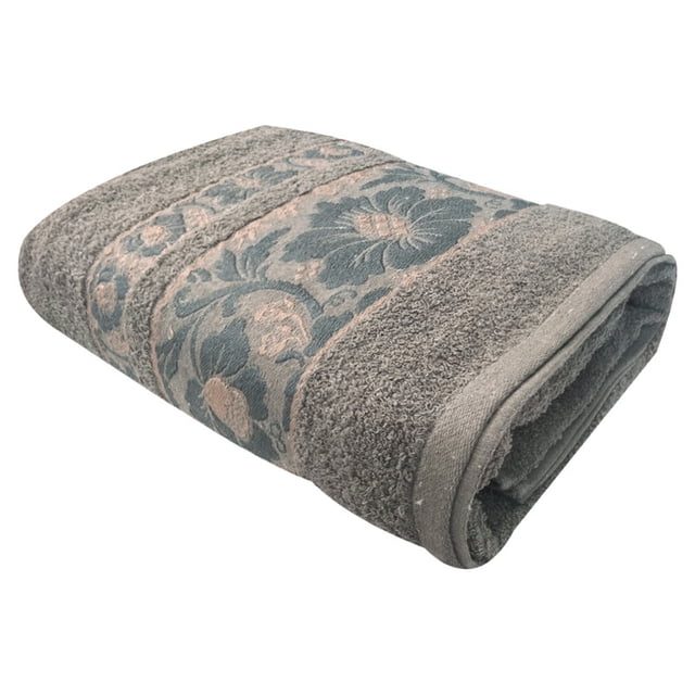 Toalla Medio Baño colores varios, 140x70cm - Suave Y Absorbente- Cenefa Bordada