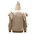 thumbnail image 4 of Yiaimeir Medieval Knight Armor Hoodie Pullover Cosplay Costume Hooded Sweatshirt with Shoulder Pads for Adults Men Women Unisex, 4 of 5