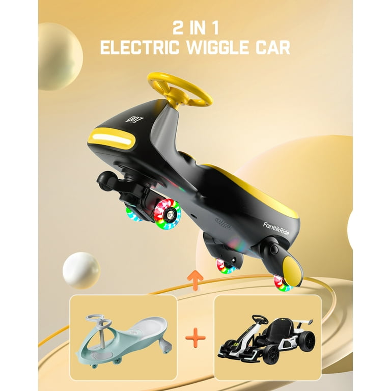 Fanttikride Kids Ride On Toy, 12V N7 Pro Electric Wiggle Car