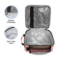 thumbnail image 3 of Square Lunch Bag 10.5*3.5*9.5 Inches Cooler Bag Lunch Bag Insulation Portable Durable Fashion Red Pattern, 3 of 6