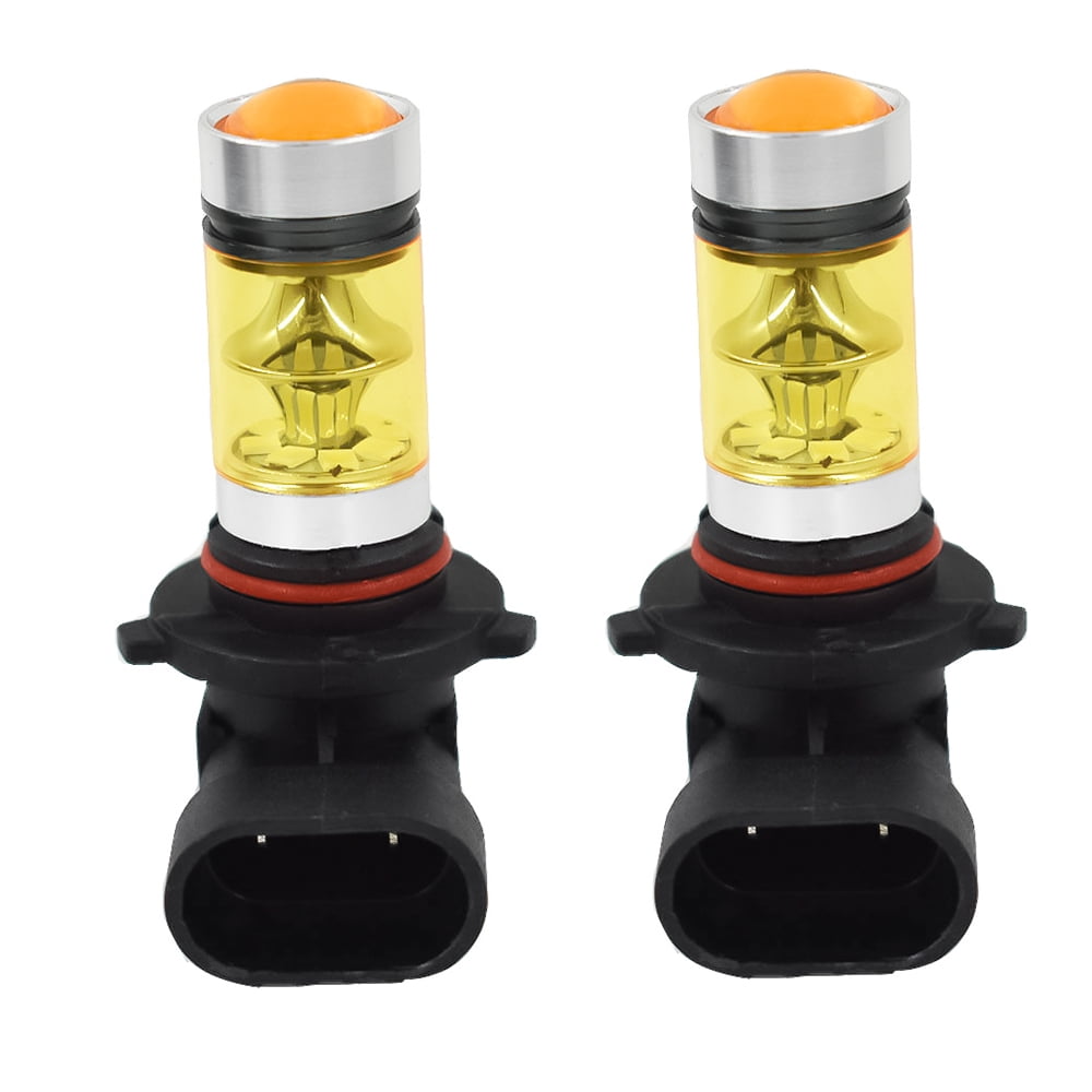 2x 9006 HB4 100W 3000K Yellow LED Headlight Bulbs Kit Fog Driving Light DRL Lamp