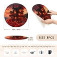 thumbnail image 2 of BZSMCE Mats for Pots,Pans Place Gothic House with Roses Candles Simple Style Pattern Pot Mats, 2 of 6
