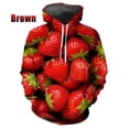 thumbnail image 3 of Sudadera con capucha de frutas tropicales y limón para hombre, sudadera con estampado 3D de aguacate y kiwi, ropa para mujer, sudaderas con capucha de moda Harajuku y2k, 3 of 5