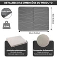 thumbnail image 2 of Tapete de Baño de Diatomeas Tapete de Piedra para el Baño Alfombra de Baño Antideslizante Superabsorbente con Secado Rápido y Fácil Limpieza (Gris Oscuro), 2 of 4